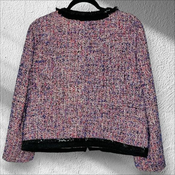 JCrew Tweed lady jacket sparkly trim Blazer 16 Multi‎  $268 F9250 NWT Preppy - Picture 2 of 16